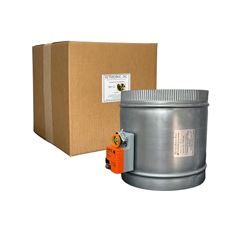 RetrozoneTM SuperDuty 12 Round Damper - Power Open/Close (SD-12) - Normally