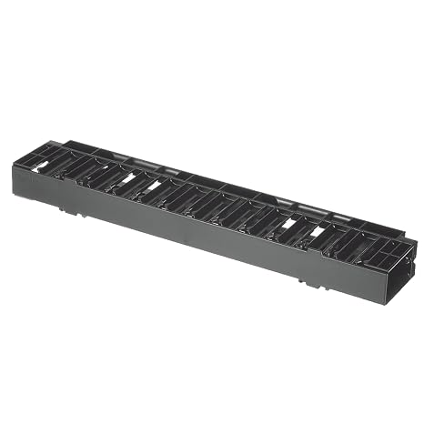Panduit NCMHF1 Horizontal Cable Manager, Black
