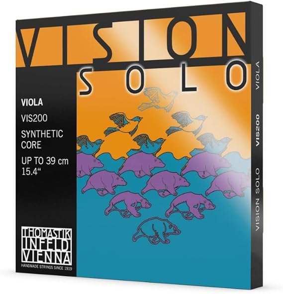 Thomastik Strings for Viola Vision Solo Synthetic Core Set 4/4 Medium