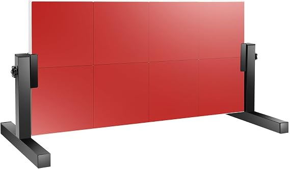 Portable Table Tennis Return Board, 360° Adjustable Training Device With 8 Red Rubbers, Strong Galvanized Frame, Easy To Install For Individual Training