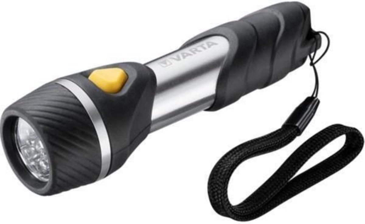 VARTA Day Light Multi LED F10 Taschenlampe mit 5 LEDs inkl. 1xAA Longlife Power Batterie, ideal für Haushalt, Camping, Angeln, Garage, Notfall, Stromausfall, Outdoor [Energy Class A]