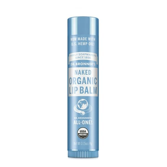 Dr. Bronner's Organic Lip Balm-Naked-0.15 oz