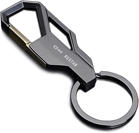 KESTAR Car Key Chain Key Ring Business Keychain Car Key Ring Key Organization for Men and Women, Classic Black