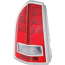 Go-Parts - Tail Light Assembly for Chrysler 300, 2013-2014, Left (Driver), with Red Accent - CAPA-Certified, Replacement