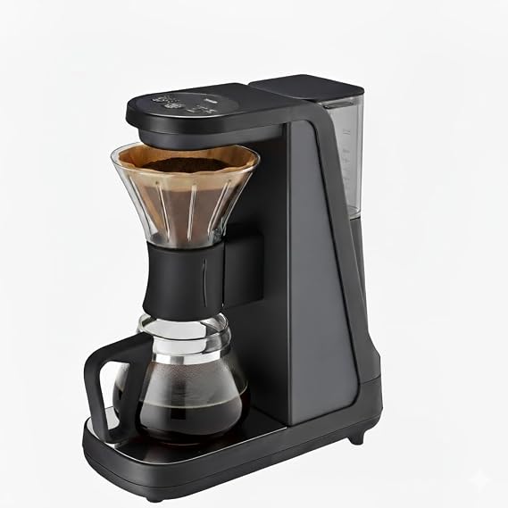 Tiger Hybrid Automatic Coffee Maker | Pour Over & Immersion Coffee Machine | 3 Brew Modes (Classic, Immersion, Iced) | Precision Temp Control | Japanese Design | 24 oz (0.72L) Glass Carafe | Black