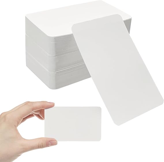 150Pcs Blank Kraft Paper Cards, 8.7 x 5.4cm Blank Business Cards