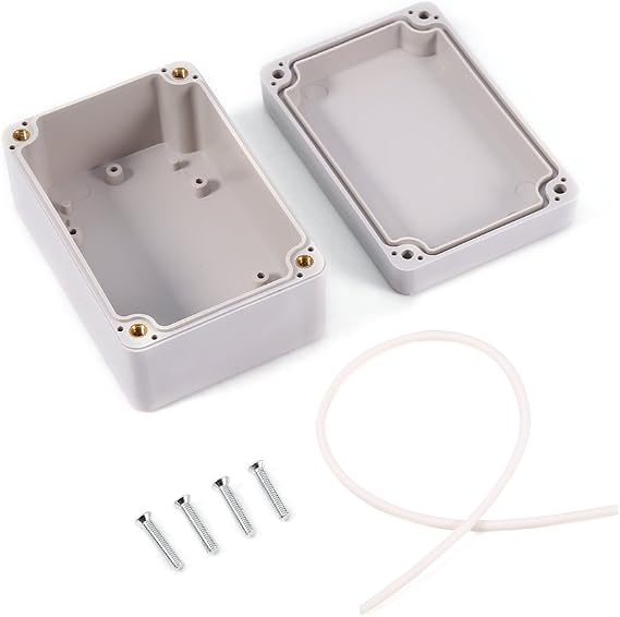 Junction Box Waterproof IP65 ABS Junction Box Box for Electrical Indoor and Outdoor Installations (100 x 68 x 50 mm)
