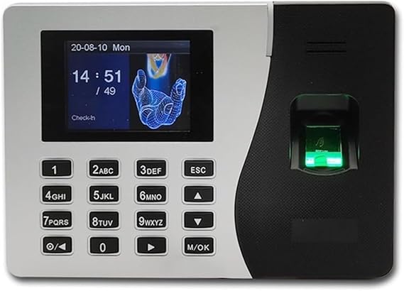 Attendance Machine , Time Clock Attendance System Employee Office Machine Time Clock USB Biometric Fingerprint Record for Small Business and Office