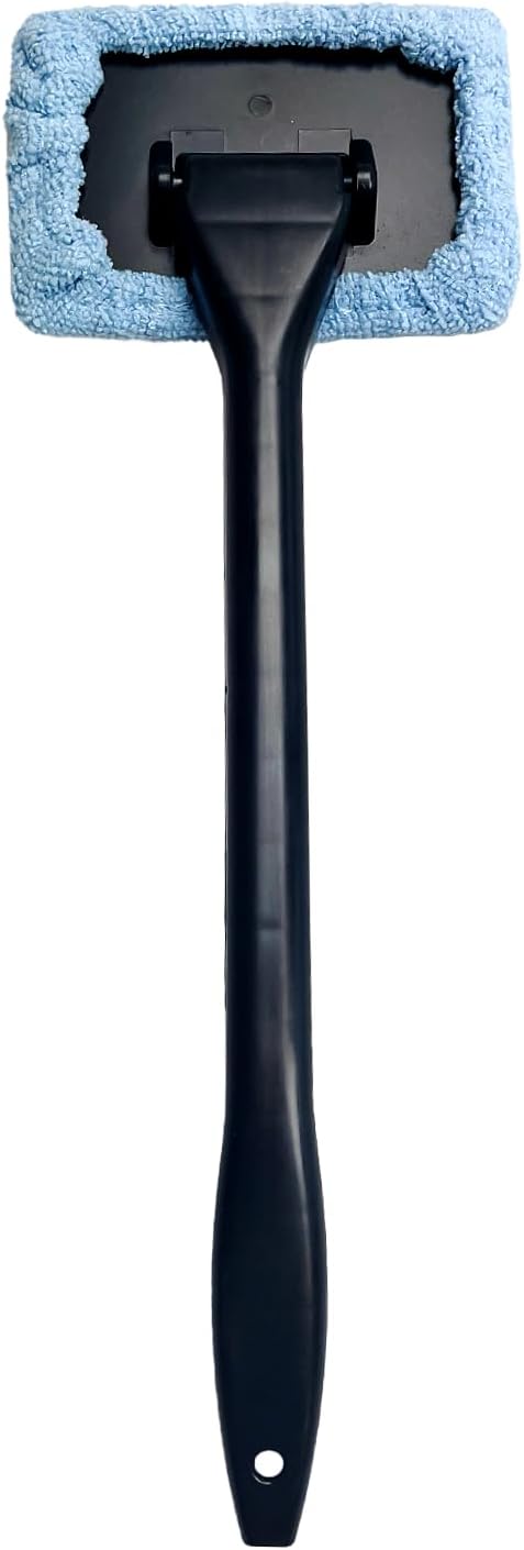Simply Auto Microfibre Window Mop, Lightweight & Versatile, Suitable for Cleaning Windows, Mirrors, Glass Surfaces, Shower Doors & More 38.5cm x 13.5cm