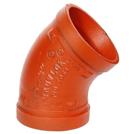 Elbow, 45 Degrees,2-1/2",Iron,1000 psi