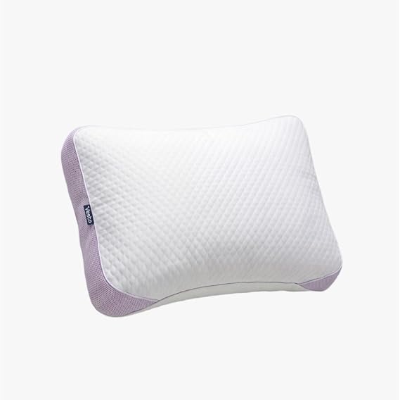 Vesta PurpleZen Eco-Luxe Down Pillow, Supportive, Adaptable, and Plush Pillow for Back, Stomach, or Side Sleepers, Washable Cooling Cover, Medium Profile (4.5" Height) & Soft (Pack of 1)