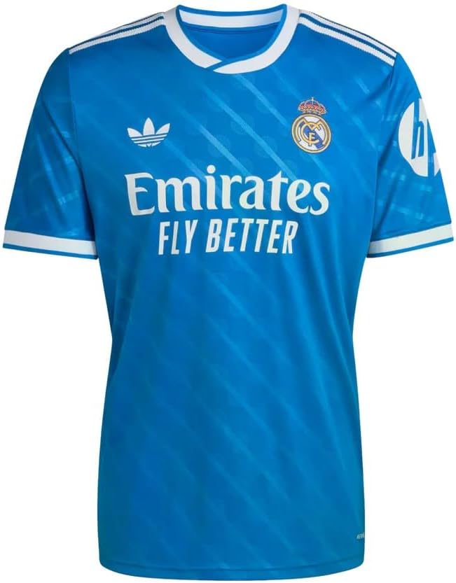adidas Mens Real Madrid Third Jersey 2526 BlueWhite