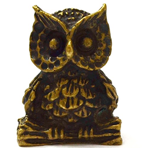 Jewelry Amulet Necklace Wealth Owl brass statue amulet mythical creatures help creative ideas successfull pendants