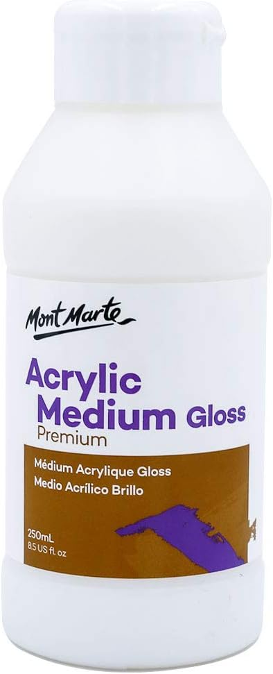 Mont Marte Acrylic Medium Gloss 8.45oz (250ml)