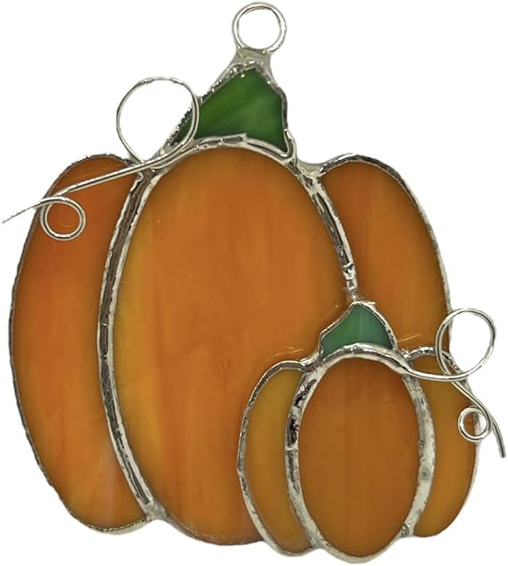 Glass Cover: Double Pumpkins
