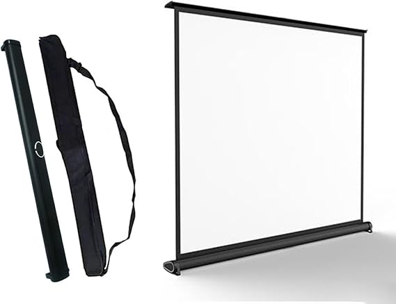 Tabletop Projection Screen, Retractable Projection Screen, Drop Down Projector Screen, 30" 40" 50", 4:3/16:9, Portable Mini, Manual Pull Down Projection Screen, Storage Bag, Tabletop Portable Movie
