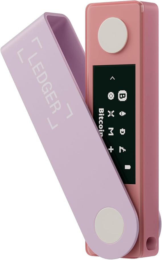 Ledger Nano X - Classic Crypto Wallet with Bluetooth (Pastel Pink)