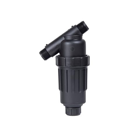 Drip Irrigation Y Filter 155 Mesh 1" Plastic Screen Filter - (1" Pipe Thread With Flush Cap)