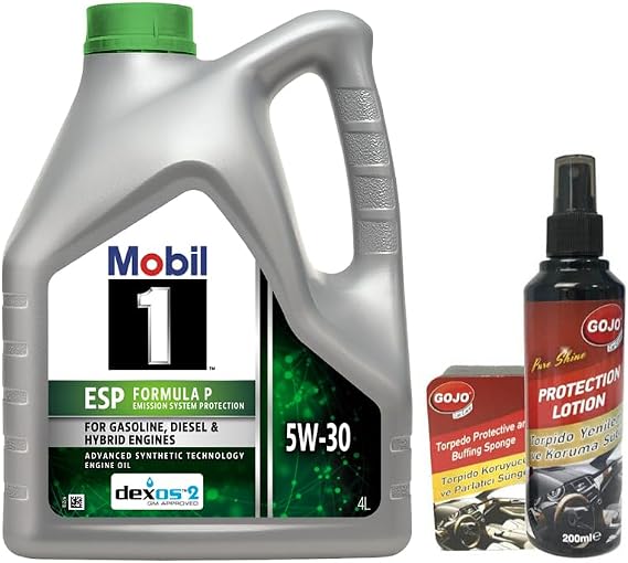 Mobile 1 Esp Formula P 5W30 Engine Oil 4 L + 00117 Gojo Vehicle Maintenance Set