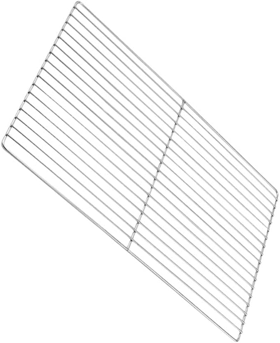 DOITOOL Stainless Steel BBQ Grill Mesh Replacement Rack for Outdoor Camping Oven Barbecue Cooking Grid Net 17.3x11.8 Inch Square Grate for Outdoor Cooking Camping Picnic