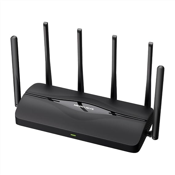 Mercusys MR37BE Wi-Fi 7 Router | BE6500 Mbps Hız | Dual-Band | Fiber Destekli | 2× 2.5G Port, 2× Gigabit Port | 6 Anten | MLO | EasyMesh | Geniş Kapsama | Hızlı 4K/8K Streaming & Oyun | Kolay Kurulum