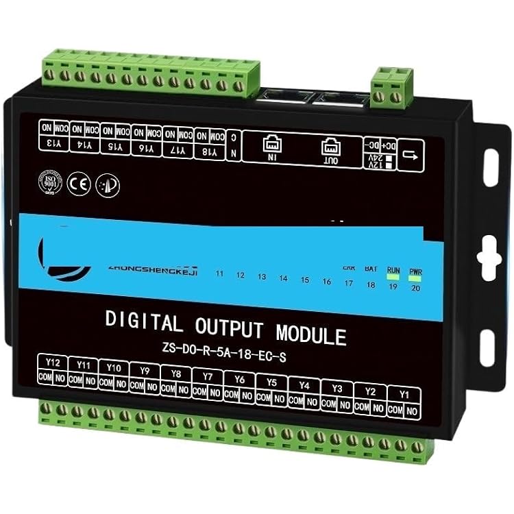 EtherCAT 4816 Channel Digital Input Output Module | Distributed Remote PLC IO Module for Codesys4DI 4DO,6-36V DC