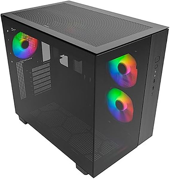 MONTECH King 65 PRO Dual-Chamber ATX PC Case, 3 ARGB PWM Fans, Black