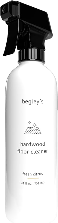 Begley's Hardwood Floor Cleaner Spray - Hard Wood Floor Cleaner for Mopping - Citrus Scent Hardwood Cleaner - 24 oz