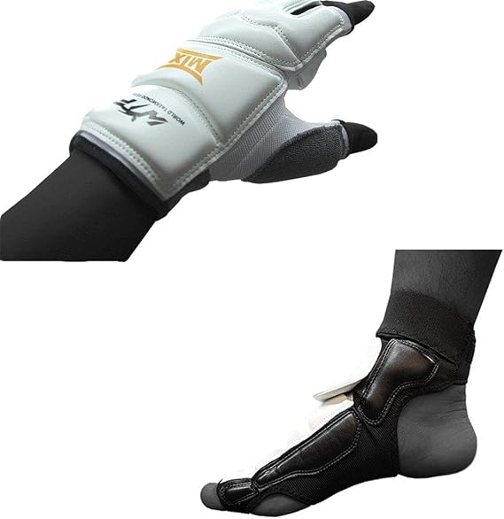 MOOTO Korea Taekwondo Protector One Set MTX S2 Hand + Foot Protector Gear Equipment (XL(Hand+Foot))