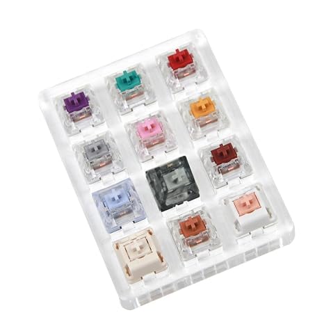 12 Key Kailh Cream Polia Super Speed Silver Holy Pandas Switches Shaft Testing Tool Switch Tester (12 Key Kailh Tester)