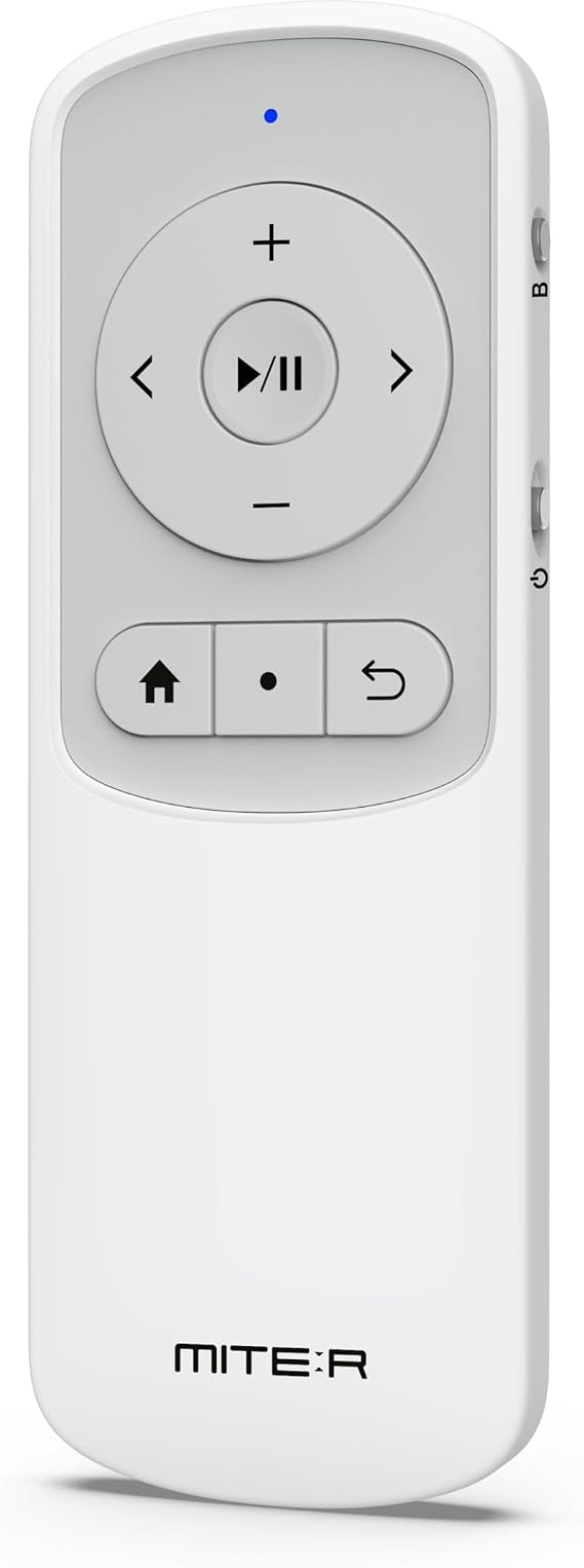 Bluetooth Remote Control Page Turner Clicker for Boox, e-Reader, TikTok Scrolling, YouTube Shorts, Reels, Camera, for iOS iPad iPhone, Android Galaxy Phone Tablet (White)
