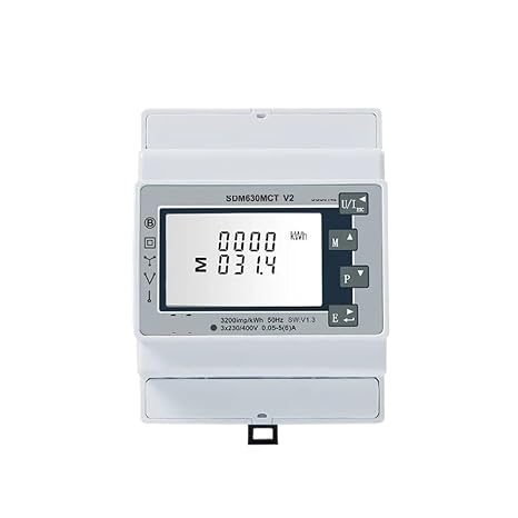 Multifunctional Energy Meter SDM630MCT-V2 Three-Phase Four-Wire DIN Rail RS485 Output