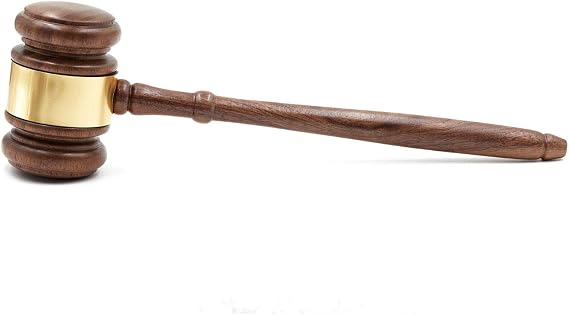 Personalized Wooden Walnut Gavel Only