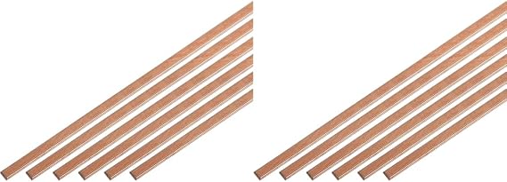 12Pcs Copper Brazing Rods Low Temperature Welding Stick for Copper Repair, HVAC Refrigerator 25cm