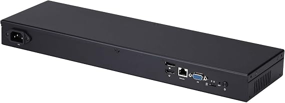 Qotom 1U Rackmount J6412 Mini PC 5X 2.5G LAN Network Appliance 8GB/128GB