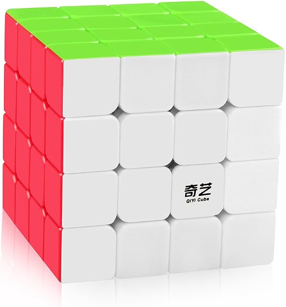 D-FantiX Stickerless 4x4x4 Speed Cube, Smooth Turning Fidget Toy for Adults