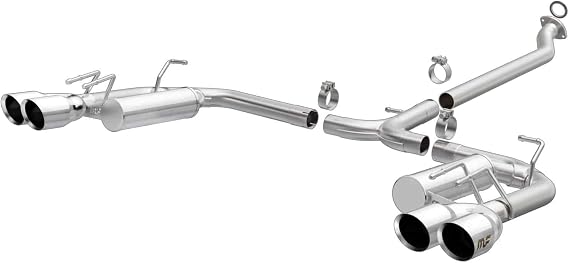 MagnaFlow Performance Exhaust System 19494: Cat-Back, Street Series, For 2018-2024 Toyota Camry XSE 2.5L, Quad Split Rear Exit Style
