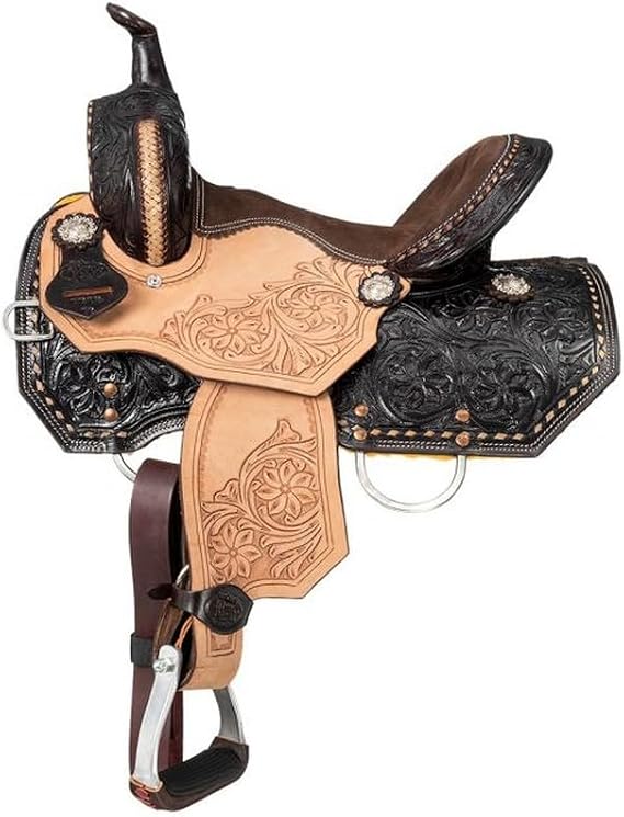 Silver Royal Bisbee Barrel Saddle 13In