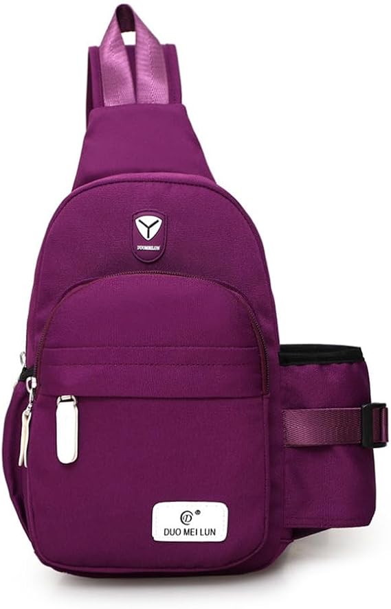 Spencer Canvas Sling Bag for Men & Women - Chest Shoulder Bag Unbalance Crossbody Backpack Daypack for Gym Travel Hiking Outdoor