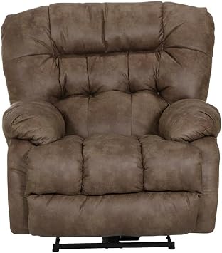 Catnapper Adams Power Wall Hugger Recliner in Coffee Brown Polyester Fabric