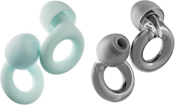 Loop Earplugs Everyday Bundle (2-Pack) – Quiet 2 + Engage 2 | Reusable Ear Plugs for Sleep, Focus, Noise Sensitivity, Socializing & More | 24 dB/16 dB Noise Reduction