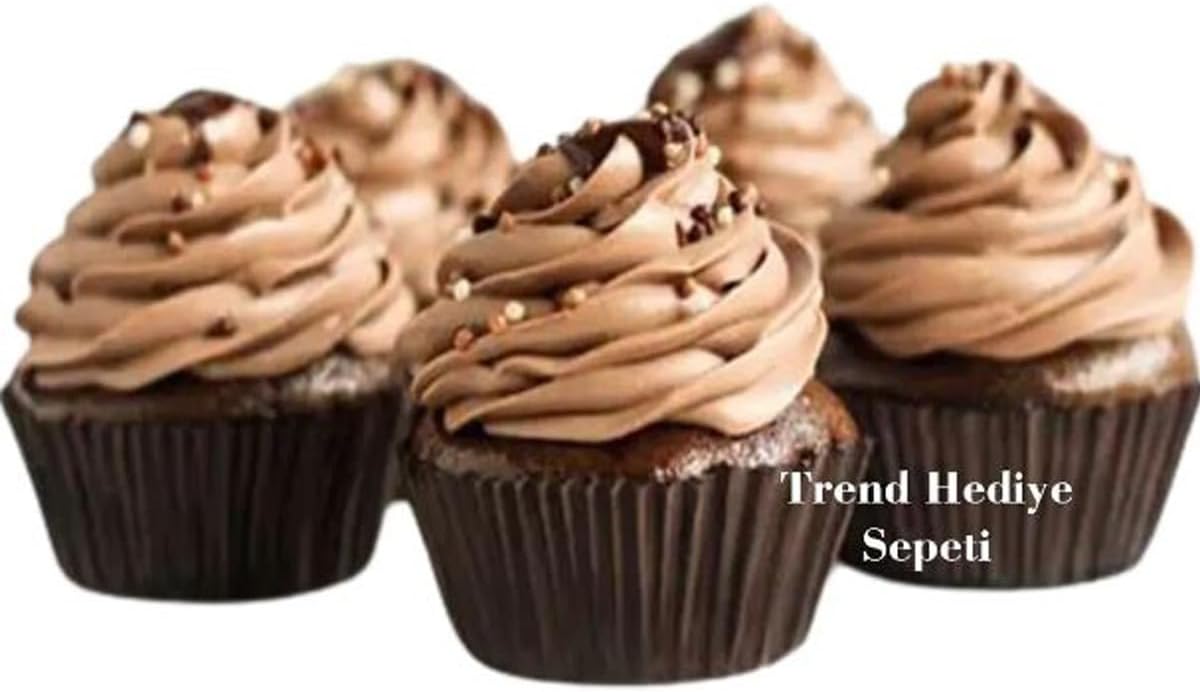 Takribi 200 Adet Orta Boy Kahverengi Muffin Kek Kalıbı, Browine Kalıbı 50x30 Mm, Cupcake Kağıdı