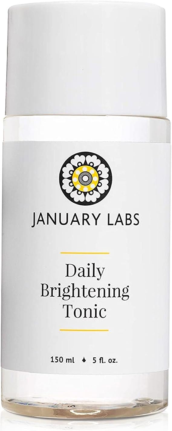 January Labs - Daily Brightening Tonic, Moisturizing Facial Tonic, Face Toner with Witch Hazel Extract, Hydrating and Detoxifying Toner for Face, 150mL
