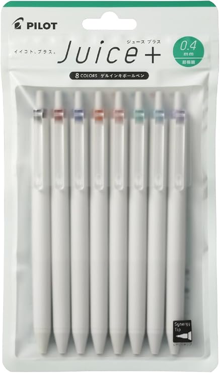 Pilot Gel Ballpoint Pen, Juice Plus, 0.4, Set of 8 Colors, LJL148C PILOT
