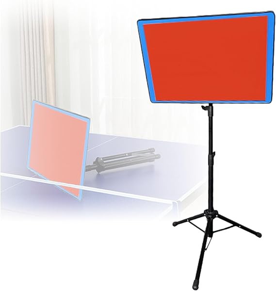 Floor-Standing Table Tennis Rebound,Ping Pong Return Board with Single Rubbers,Stand is Height Adjustable for Home Gym Community Game Rooms