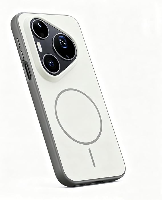 Case Compatible with Huawei Pura 90 Pro Max,Compatible with Magsafe,Scratch-Resistant,Skin-Feel Cover - White