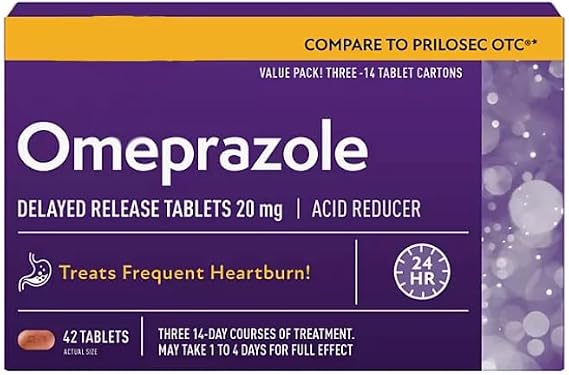 Omeprazole Delayed Release Tablets, 20 mg, 14 Tablets/pk., 3 pk