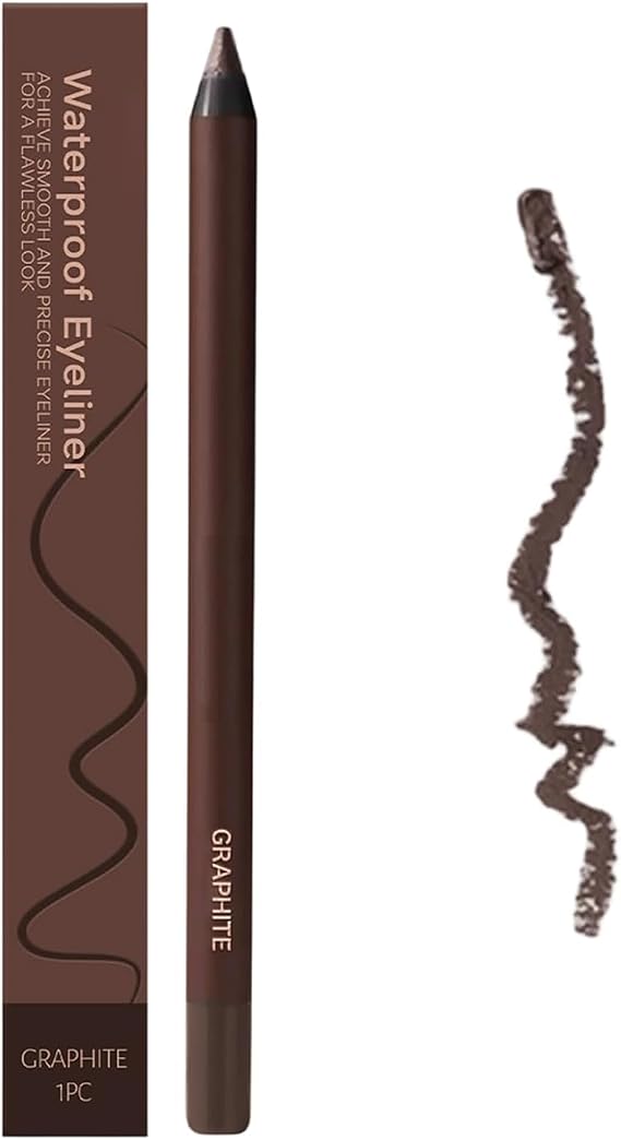 Persona Eyeliner Pencil Waterproof, 24 HR Waterproof Eyeliner Duo Sharpenable Eye Pencil, 2 in 1 Eye Liner and Eyebrow Pencils, No Smudging, Fading, Smooth And Easy To Color (Graphite)