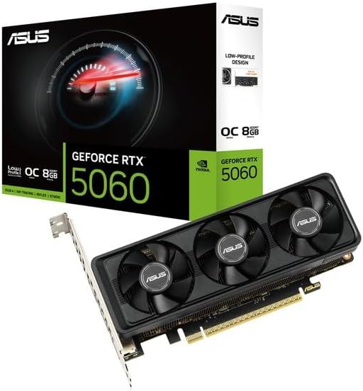 ASUS GeForce RTX 5060 LP BRK 8GB GDDR7 OC Edition Video Card RTX5060-O8G-LP-BRK