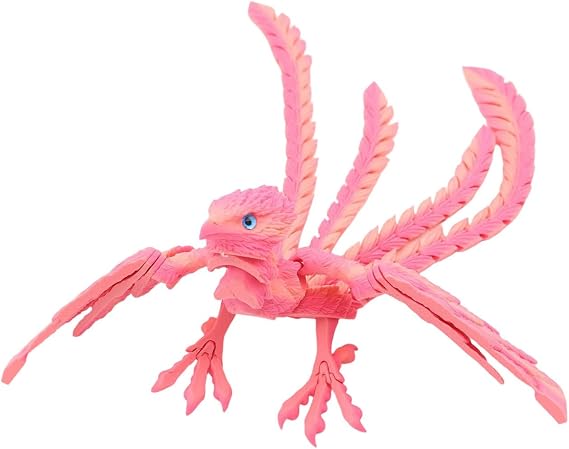 Interactive Articulated Joints Phoenixes Toy 3D Printed Sculpture with Moavble Joints and Wing for Creative Playing Movable Joints Phoenixes Model
